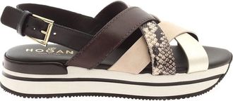 Hogan H257 Leather Sandals