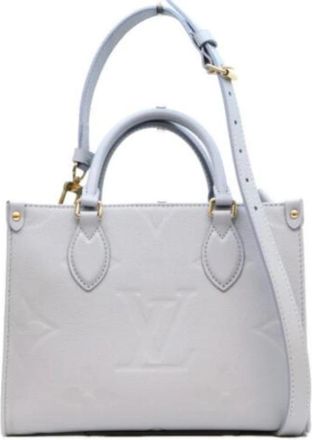 Louis Vuitton Pre-owned Monogram Empreinte Shoulder Bag - Dames - Vintage Handtas - Blauw - ONE Size - Leer - Vintage