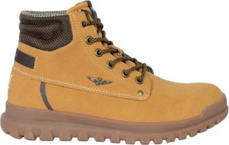 Aeronautica Su&egrave;de Enkelboot - Heren - Veterlaarzen - Bruin - 42 EU - Su&egrave;de - Schoenen