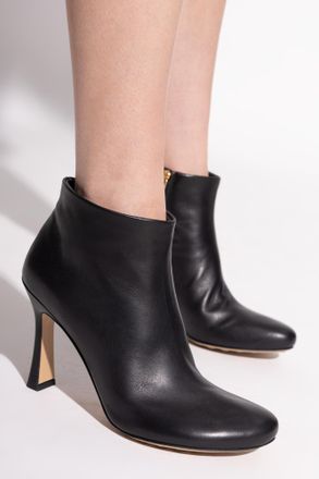 Bottega Veneta Rana Heeled Ankle Boots, Womens, Black
