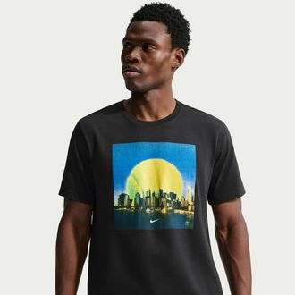 Nike Mens Court Tennis T-Shirt in Black | JU1471-010