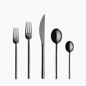 Mepra Due Flatware Set - 20 Pieces in Black Gold at Nordstrom