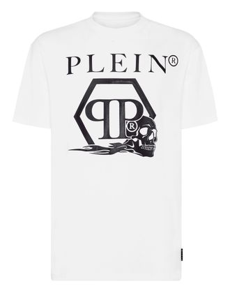 Philipp Plein T-shirt Round Neck SS Skull and Plein