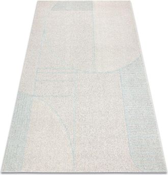 RugsX Flux 461.14.ae120 Alfombra De Lana Osta - Geom&eacute;trica, Estructural, Loft Gris / Azul Grey 200x300 Cm