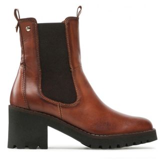 Pikolinos Elegante Viella Enkellaarsjes voor Dames - Dames - Laarzen met Hak - Bruin - 37 EU - Leer - Schoenen