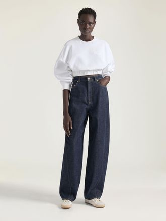 Givenchy Womens Cropped Cotton Sweatshirt - White - Size X-Small