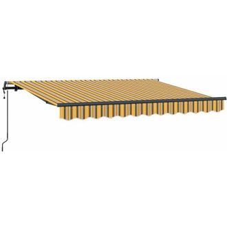 vidaXL Toldo Retr&aacute;ctil Multicolor 350 X 200 Cm Poli&eacute;ster, Aluminio Vidaxl