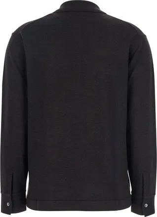 P.A.R.O.S.H. Womens Brown Polo Shirt With Classic Collar Wool T-Shirts & Jerseys