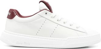Miu Miu Sneakers in pelle - Bianco