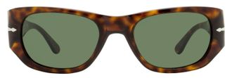 Persol PO3307S Tortoiseshell Acetate Rectangle Sunglasses - Brown