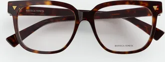 Bottega Veneta Soft Recycled Acetate Square Eyeglasses - Bottega Veneta