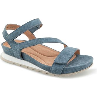 Jambu Liza Casual Wedge Sandal in Denim at Nordstrom, Size 6.5
