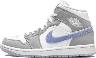 Nike Jordan Grijze Mid Stijlvolle Sneakers - Heren - Fitnessschoenen - Grijs - 37 1/2 EU - Wol - Fitness