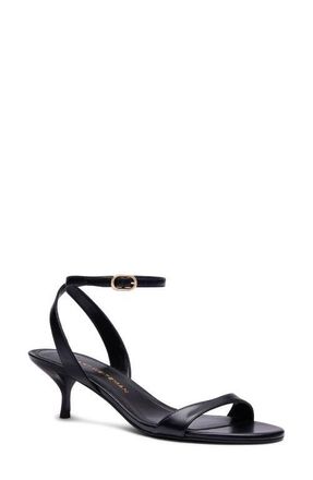 Stuart Weitzman Kellie Ankle Strap Sandal in Black at Nordstrom, Size 6.5