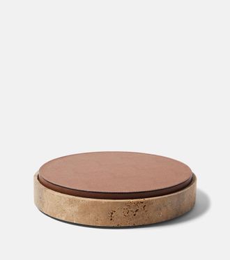 Giobagnara Giza Large marble and leather box