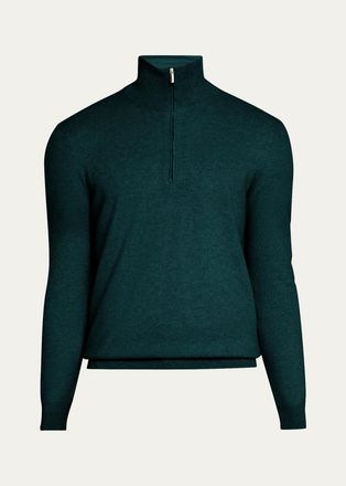 Massimo Alba Mens Cashmere Half-Zip Sweater