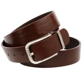 Anthoni Crown Lederg&uuml;rtel ANTHONI CROWN, Herren, Gr. 100, braun, Leder, Basic, G&uuml;rtel Lederg&uuml;rtel, Denim-G&uuml;rtel aus pflanzlich gegerbten Vollleder