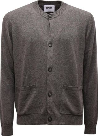 Alpha Studio Hombre, Jerseys, Gris, Talla: S