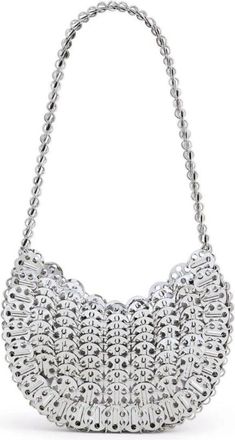 Paco Rabanne Elegante Schoudertas - Dames - Schoudertassen - Grijs - ONE Size - Tassen
