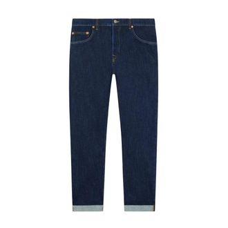 Dondup Jeans, Heren, Blauw, W30, Katoen, Slim-fit Jeans