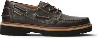 Mephisto Mephisto Mens Dark Brown Leather Boat Shoes - Adrien Montana 8591