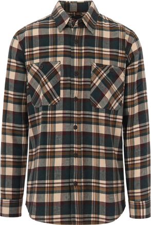 Filson Green Plaid Flannel Cotton Shirt