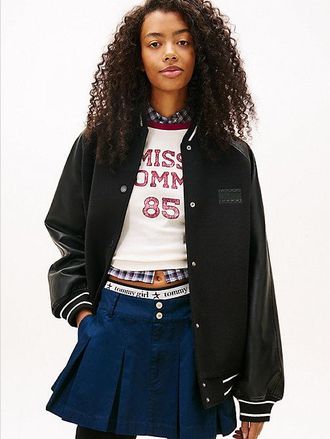 Tommy Hilfiger Relaxed Varsity Jacket With Wool