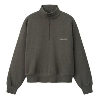 Fear of God Signature Classic Half Zip Sweatshirt Ash Heather RW01433-0284