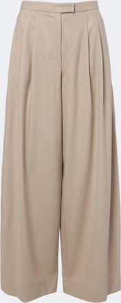 Max Mara Pleated wool wide-leg pants