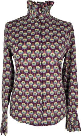 Maria de la Orden Maria De La Orden Floral-Printed Blouse in Multicolor Cotton