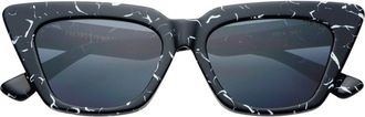 Freyrs Eyewear Vista Cat Eye Sunglasses in Black Marble at Nordstrom