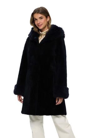 Gorski Genuine Shearling Stroller in Dark Blue at Nordstrom, Size Xx-Large