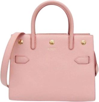 Burberry Pre-owned Title tas - Dames - Vintage Handtas - Roze - ONE Size - Leer - Vintage