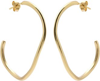 Astrid & Miyu Infinite 18kt Gold-plated Hoop Earrings - One Size