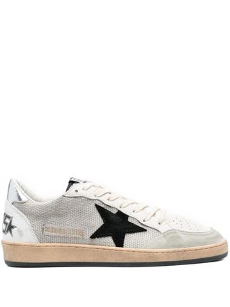Golden Goose Ball star-appliqué sneakers - men - Calf Suede/Calf Leather/Calf Leather/Mesh/Rubber - 40 - Grey