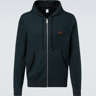 Berluti Wool and silk zip-up hoodie