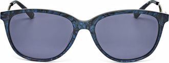 Anna Sui Ladies Blue Round Sunglasses AS 5092A-2