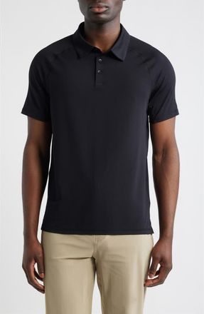 Zella Endurance Performance Polo in Black at Nordstrom, Size Xx-Large