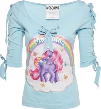 Moschino Top con stampa - Blu