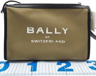 Bally Canvas Handbag Shoulder Bag (Pre-Owned)