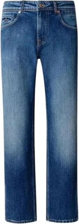 Pepe Jeans London Cash Brit Straight Jeans - Heren - Regular Fit Jeans - Blauw - W34 L32 - Katoen - Jeans
