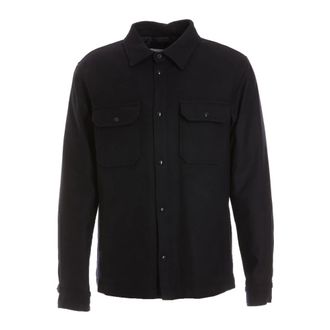 Woolrich Heren, Overhemden, Blauw, Maat: XL Wol