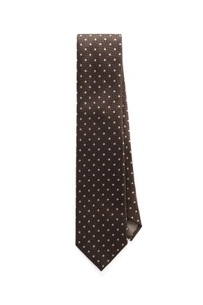 Tom Ford 8cm Embroidered Polka-Dot Silk-Jacquard Tie