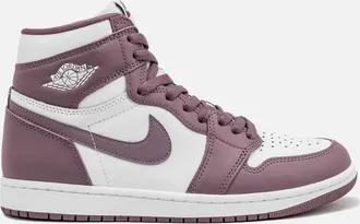 Nike Jordan Mens Air Jordan 1 Retro High Og Sneaker In White Sky J Mauve