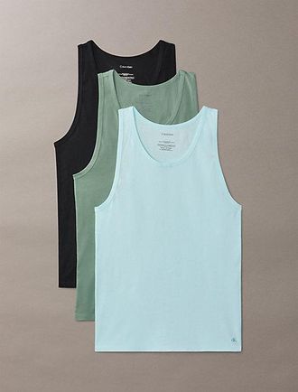 Calvin Klein Pack de 3 camisetas de tirantes - Cotton Stretch Blend
