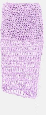 Susan Fang Beaded crochet midi skirt