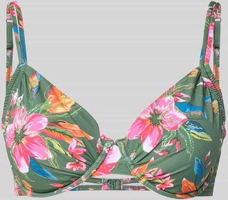 Lascana PLUS SIZE Bikini-Oberteil im Allover-Look Modell Malia in Oliv, Gr&ouml;&szlig;e 38C