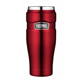 Thermos Taza T&eacute;rmica Thermos De 0,47 L, Roja, De Acero Inoxidable Y Doble Pared