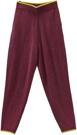 Sunnei Gebreide Elastische Broek - Heren - Sweatpants - Rood - S - Wol - Broeken