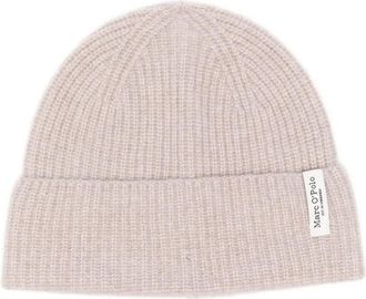 Marc O'Polo Berretto con applicazione logo - Toni neutri